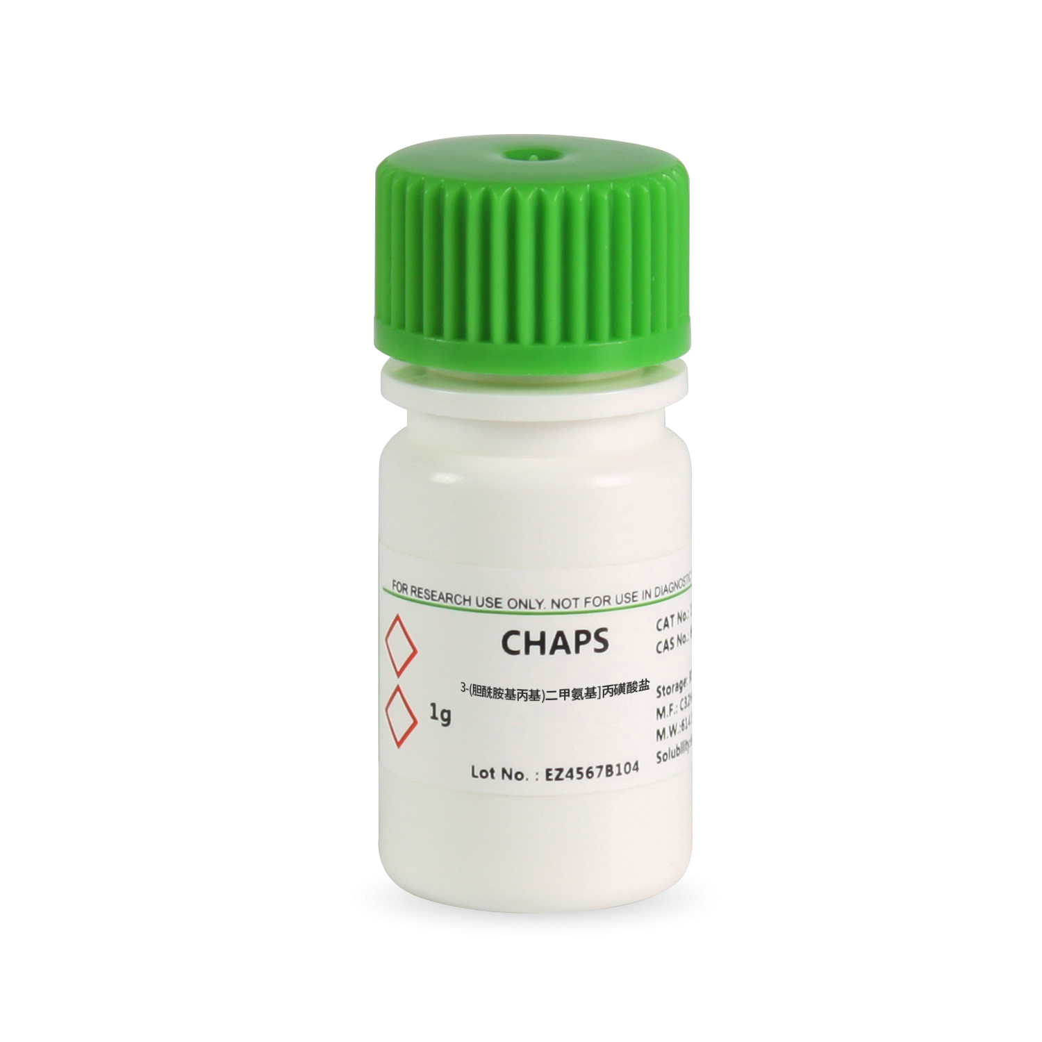 1156GR001 3-(胆酰胺基丙基)二甲氨基]丙磺酸盐CHAPS