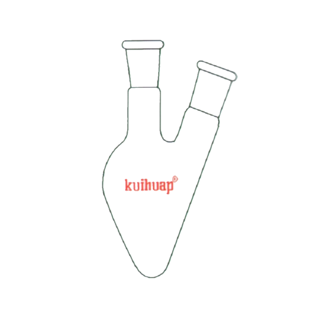 5014-2 50ml/24*14二口梨形烧瓶 - kuihuap（葵花）