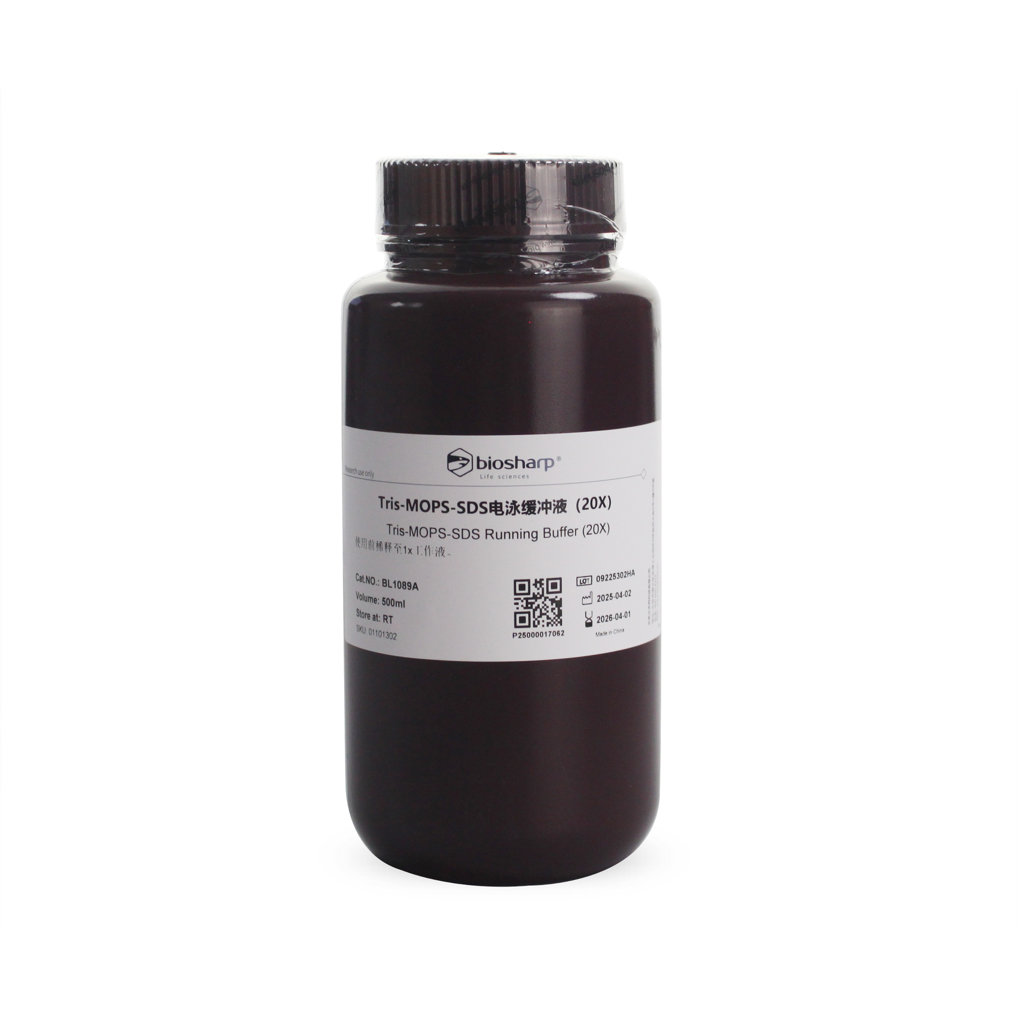 BL1089A Tris-MOPS-SDS电泳缓冲液 (20×)