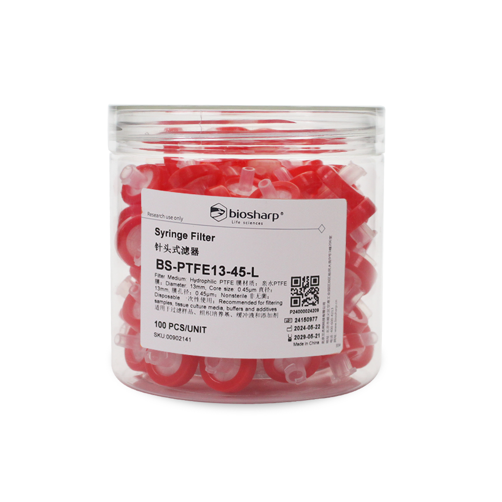 BS-PTFE13-45-L 13mm,0.45μm一次性针头式滤器,非无菌,亲水PTFE膜