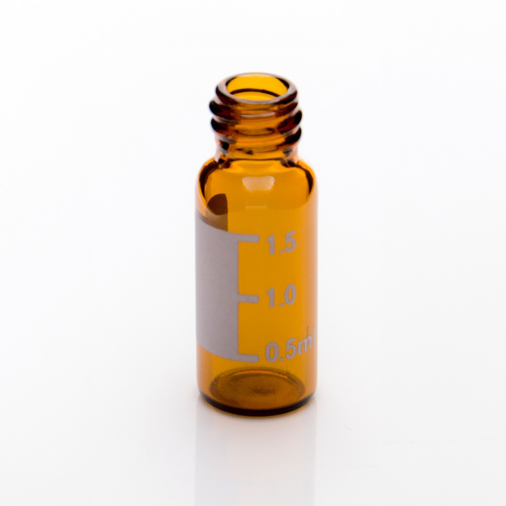 BS-JYP-NG-0208AG 2ml 8mm螺口棕色玻璃进样瓶,带刻度
