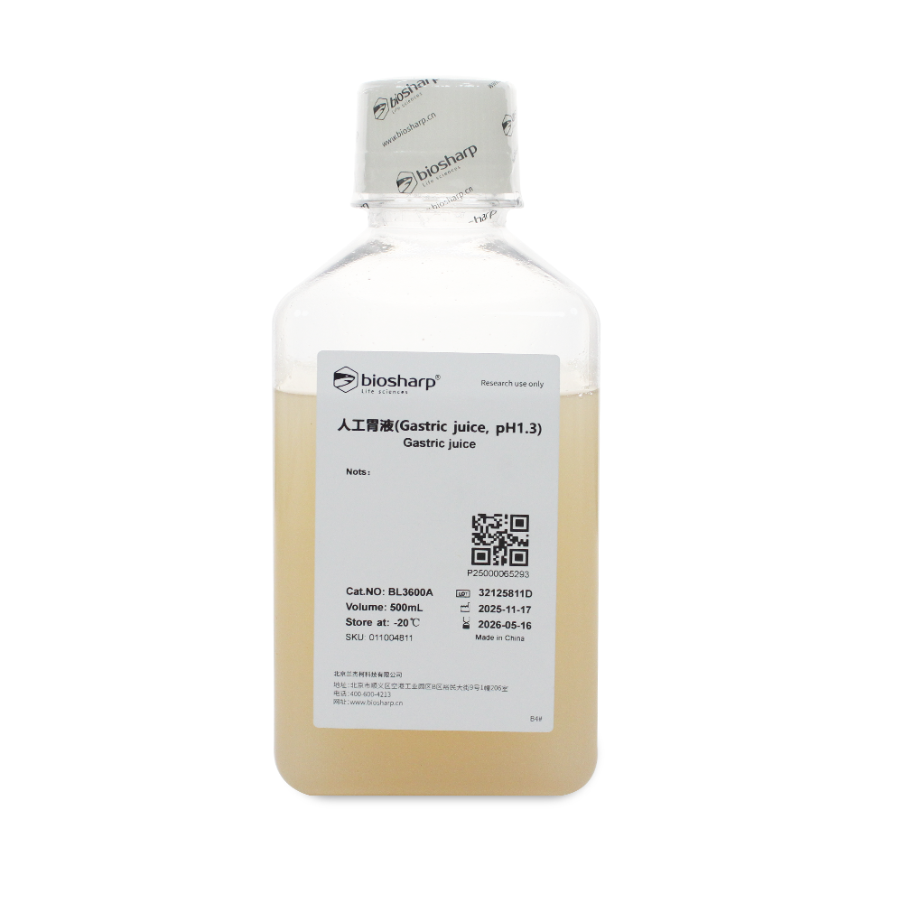 BL3600A 人工胃液(Gastric juice,pH 1.3) - Biosharp/白鲨