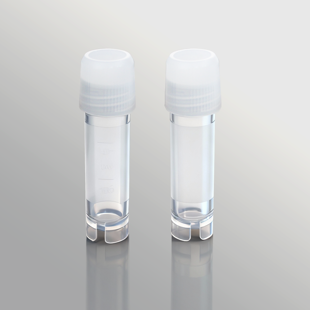CV-102-200N-EX 2.0mL可立外旋冻存管,磨砂刻度,本色盖 - LABSELECT(甄选)