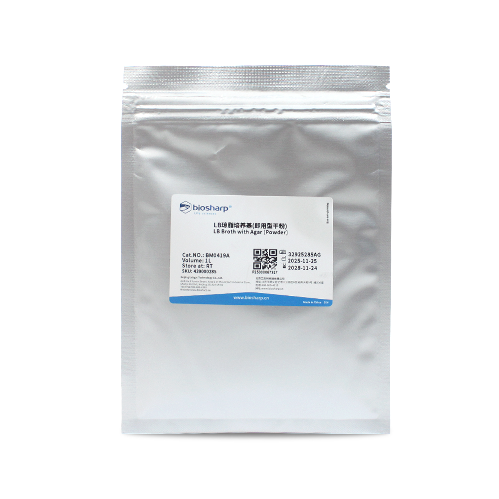 BM0419A LB琼脂培养基(即用型干粉) - Biosharp/白鲨