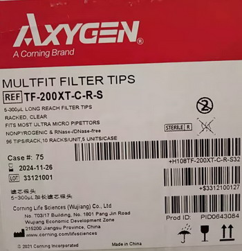 TF-200XT-C-R-S 200µl加长型带滤芯加长吸头，透明，盒装，灭菌 - Axygen/爱思进