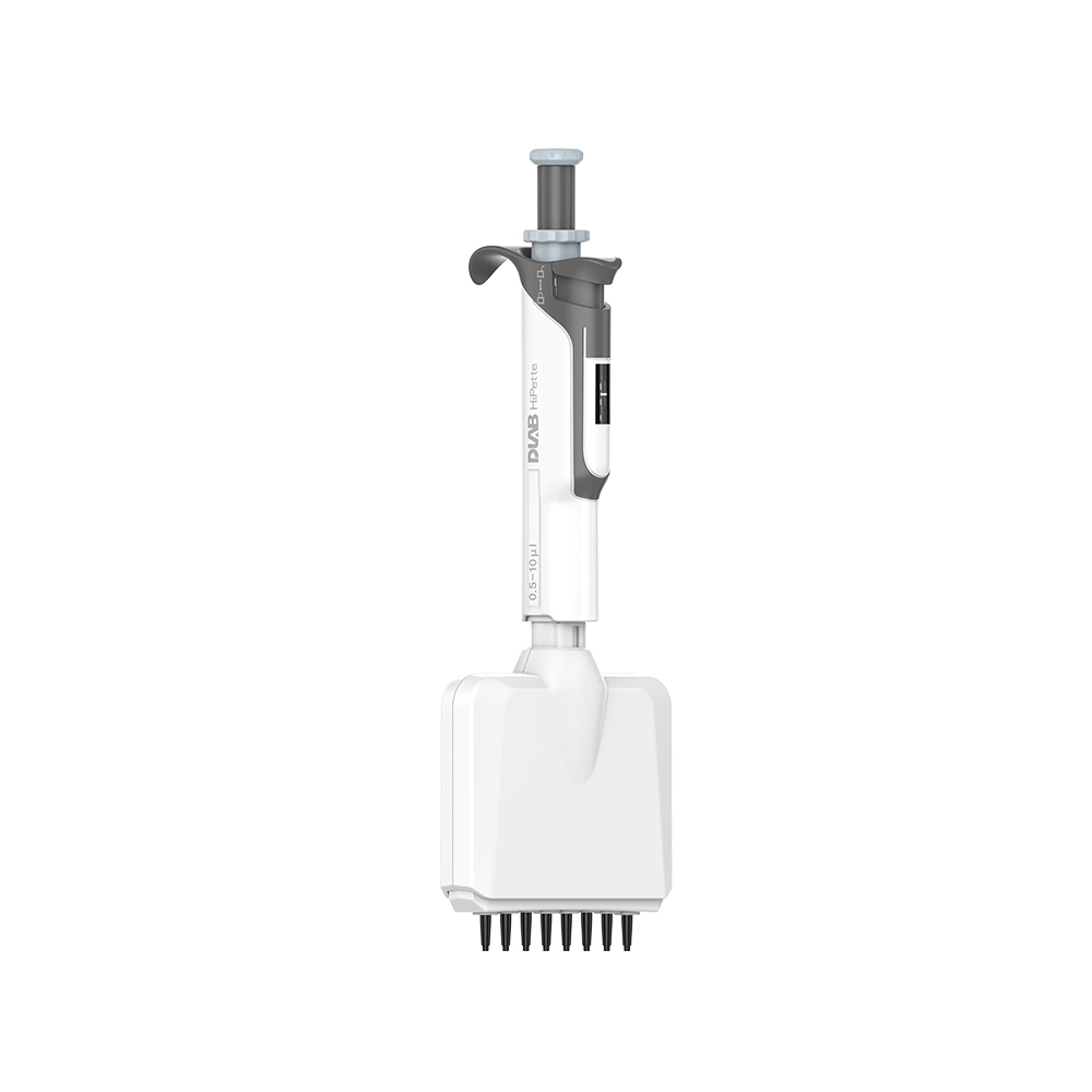 7030603004 HiPette全消毒手动八道可调式彩色移液器 0.5-10ul - DLAB/大龙