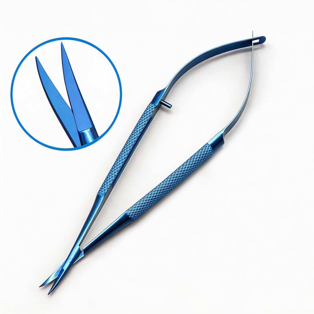 BS-SOR-C-016A 16cm尖弯头显微剪,钛合金 - Biosharp/白鲨