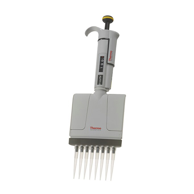 4661130N 10-100ul F1八道可调量程移液器 - Thermo/赛默飞