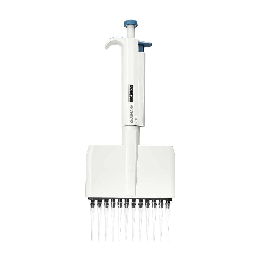 BP10015A 5-50μL手动十二道可调式移液器 - Biosharp/白鲨