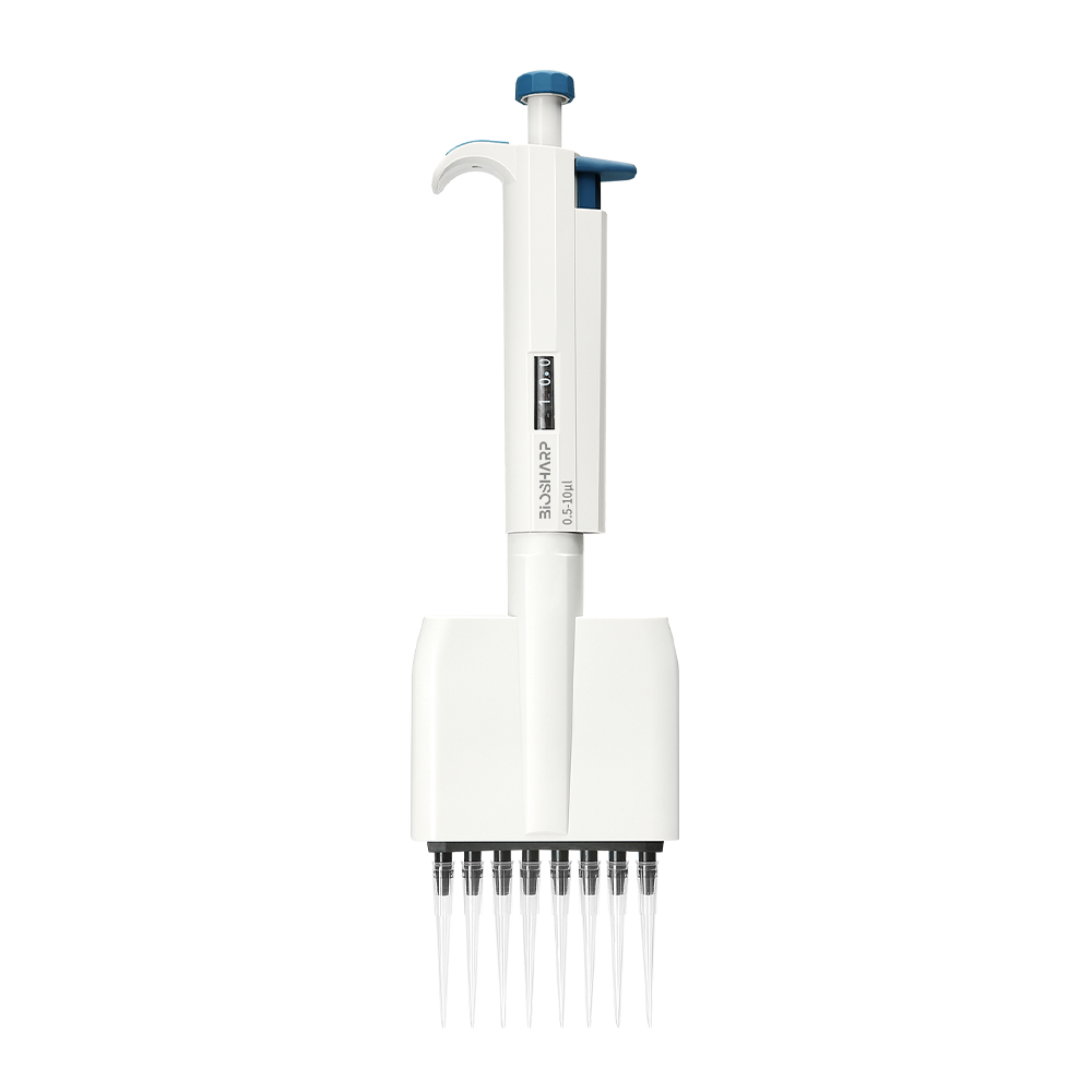 BP10010A 0.5-10μL手动八道可调式移液器 - Biosharp/白鲨