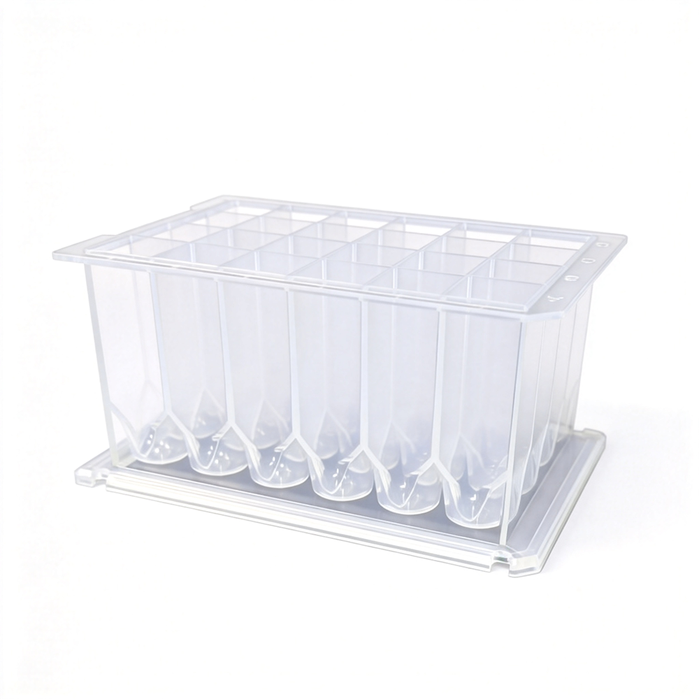 DWS-24-VC-16000G-S 16.0mL 24孔方口V底透明深孔板,工字型,无菌 - LABSELECT(甄选)