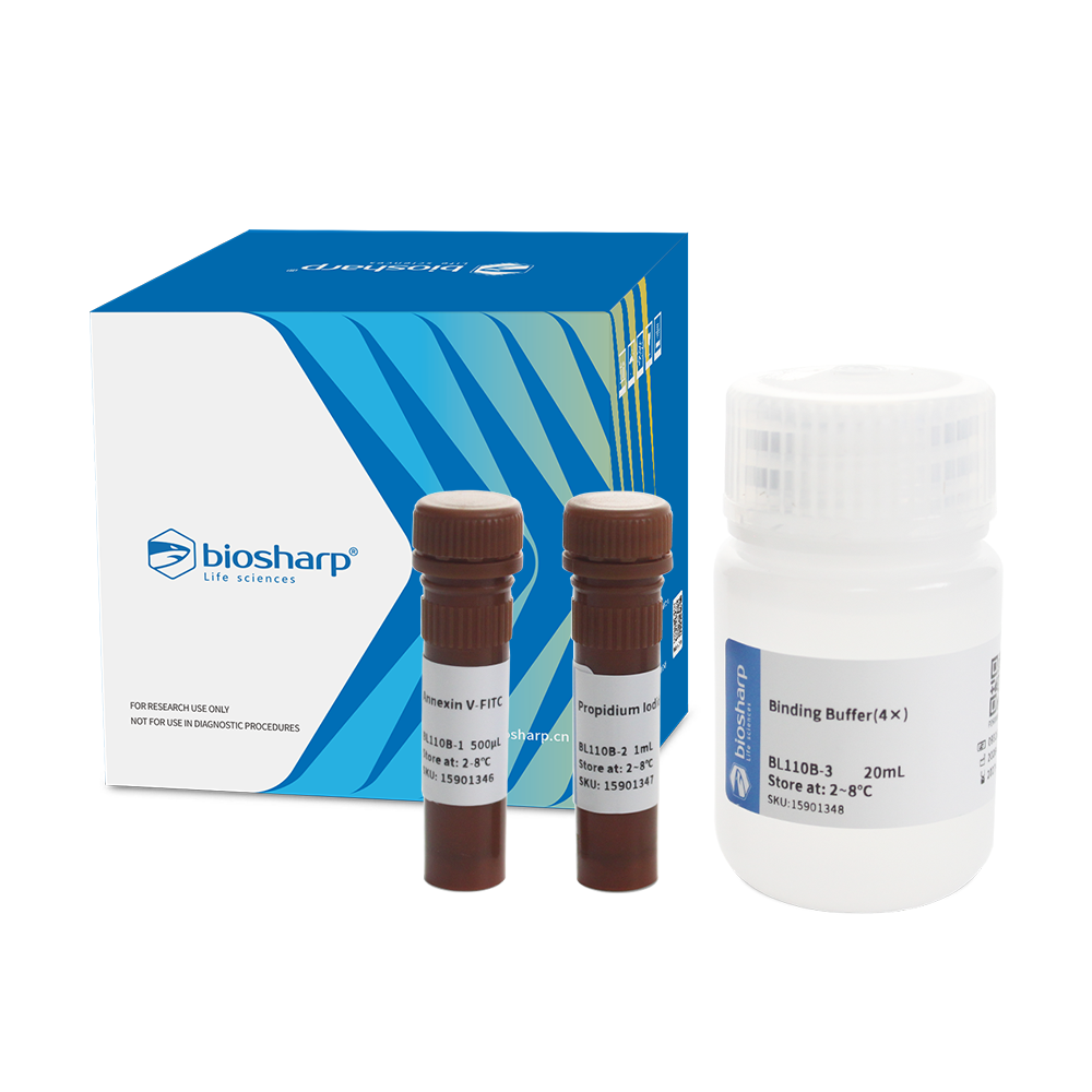 BL110B Annexin V-FITC/PI 双染细胞凋亡检测试剂盒 - Biosharp/白鲨