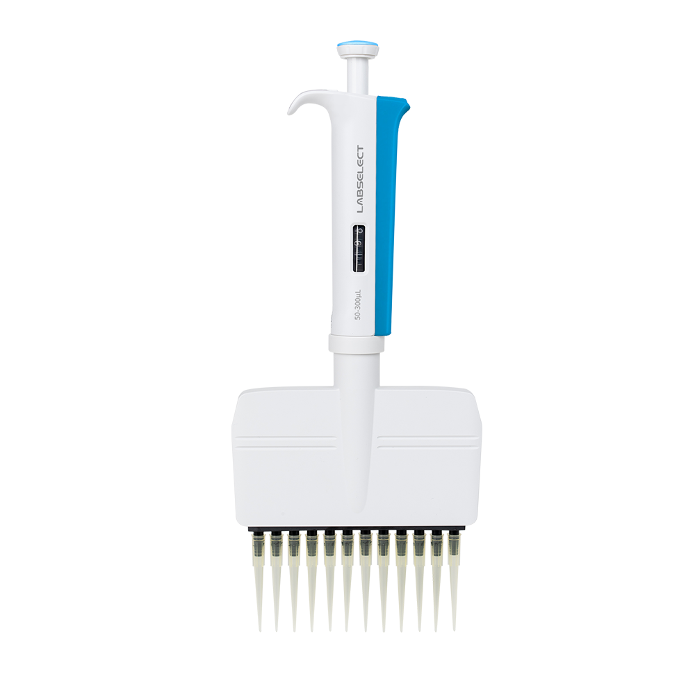 202041311 FluoPipettor 30-300μL手动十二道可调移液器,整支消毒 - LABSELECT(甄选)