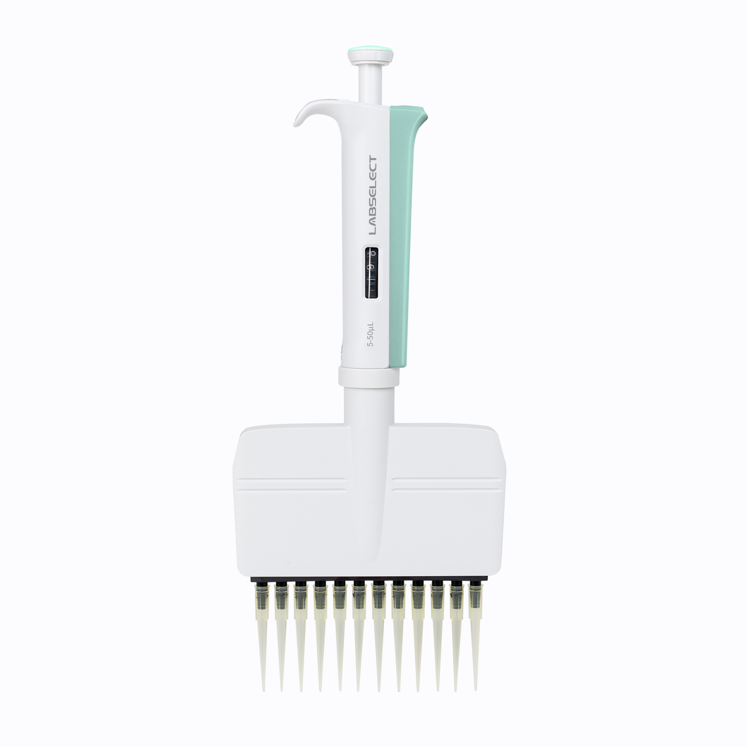 202041304 FluoPipettor 5-50μL手动十二道可调移液器,整支消毒 - LABSELECT(甄选)