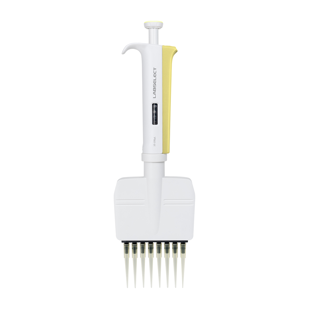 202031305 FluoPipettor 10-100μL手动八道可调移液器,整支消毒 - LABSELECT(甄选)
