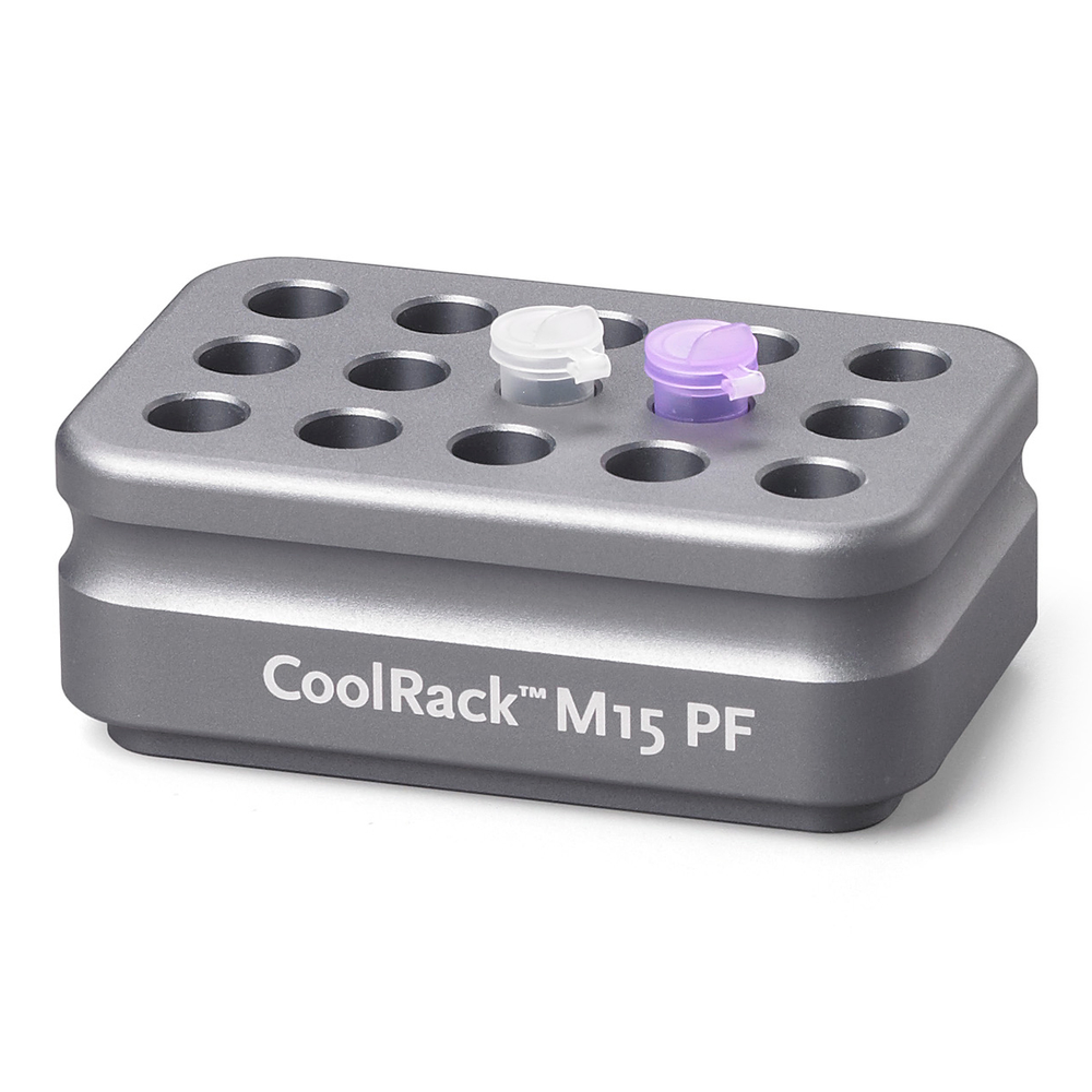 432047 CoolRack M15-PF，适配15支1.5mL微量离心管，锥形孔适合锥形管，灰色 - Corning/康宁