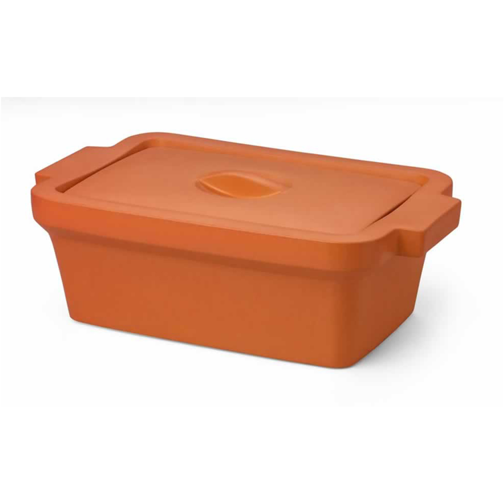 432111 冰盘，长方形，带盖，中号，4L，橙色 - Corning/康宁