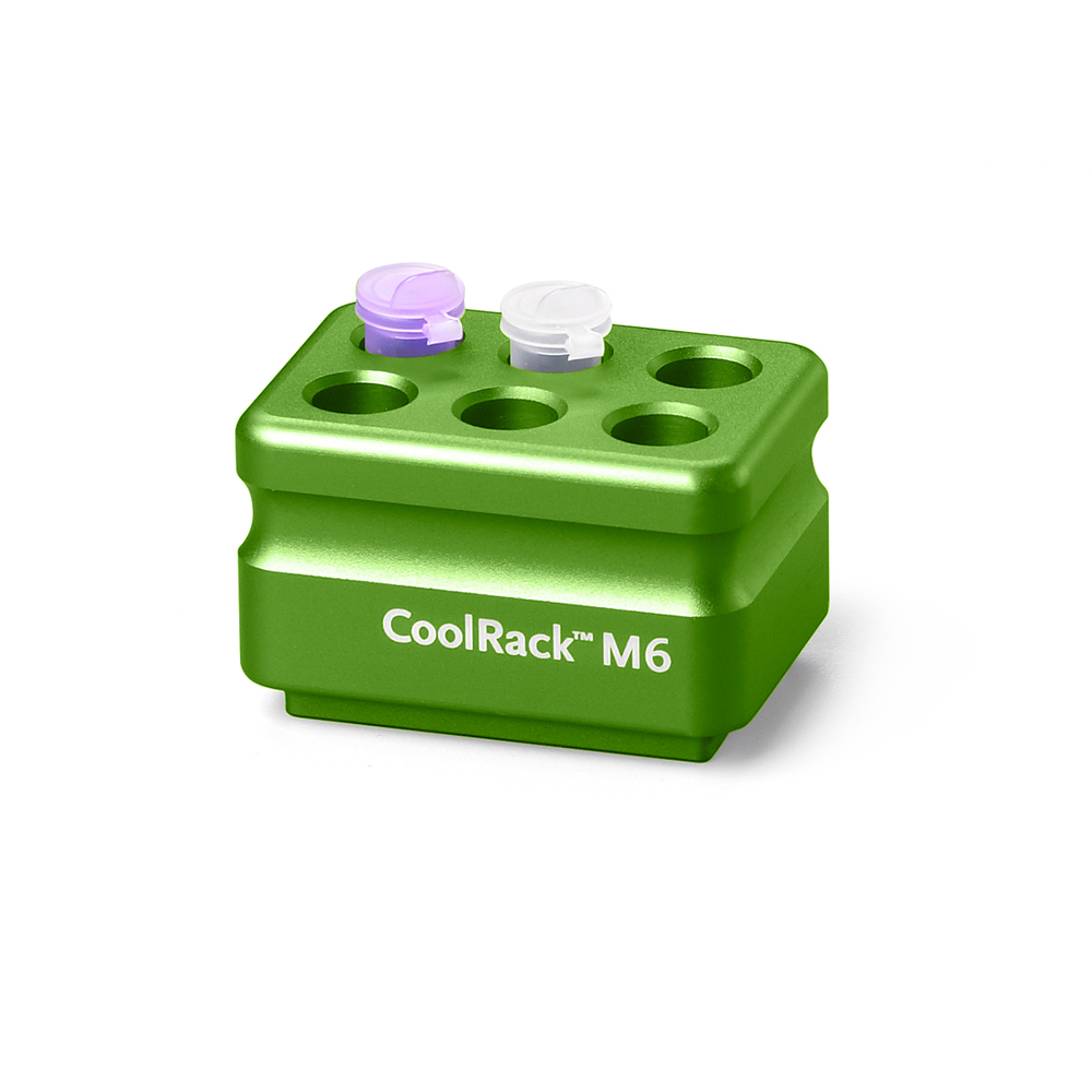 432035 CoolRack M6，适配6支1.5或2 mL微量离心管，绿色 - Corning/康宁