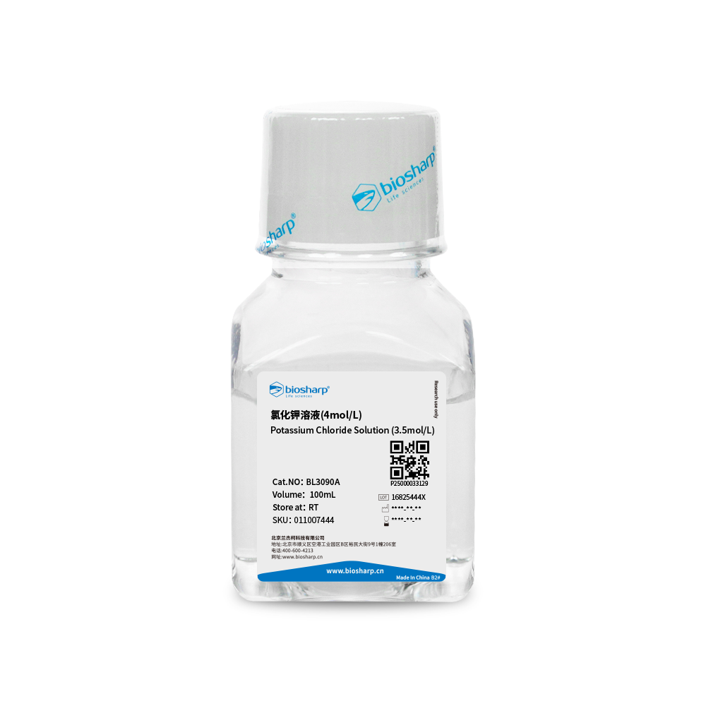 BL3090A 氯化钾溶液(4mol/L) - Biosharp/白鲨