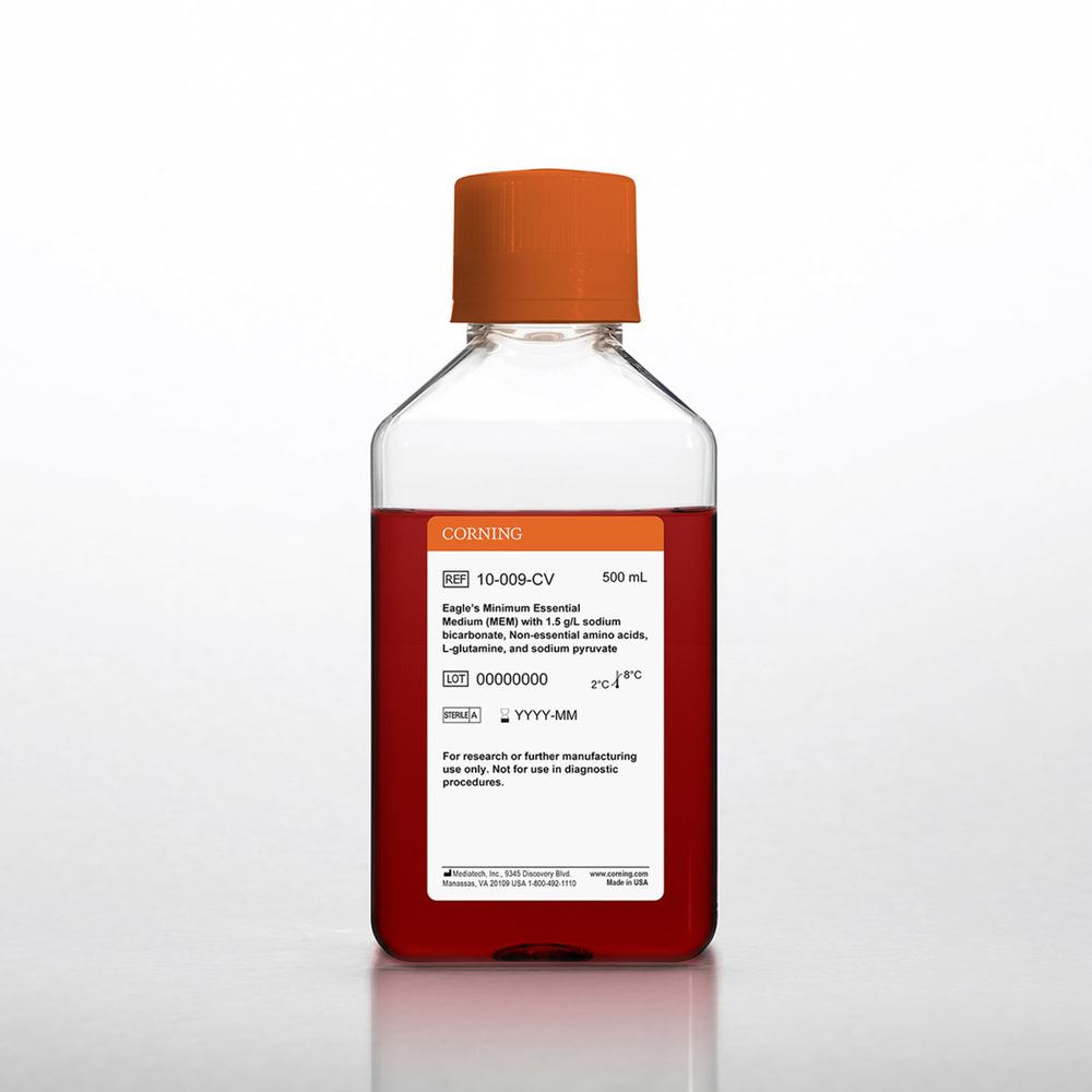 10-009-CV MEM培养基 （1.5 g/L 碳酸氢钠，NEAA，L-谷氨酰胺，丙酮酸钠） - Corning/康宁