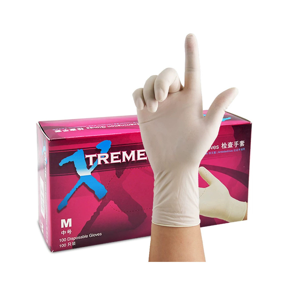 XLFRT44100 乳胶手套中号6g - AMMEX（爱马斯）