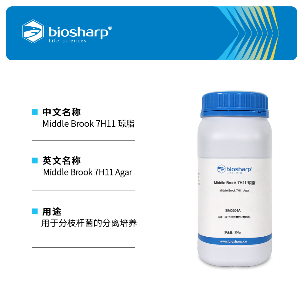 BM0204A Middle Brook 7H11 琼脂 - Biosharp/白鲨