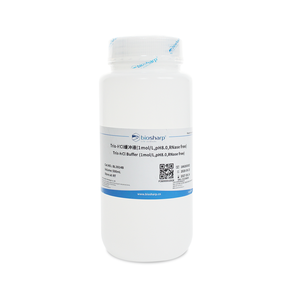 BL3014B Tris-HCl缓冲液(1mol/L,pH8.0,RNase free) - Biosharp/白鲨