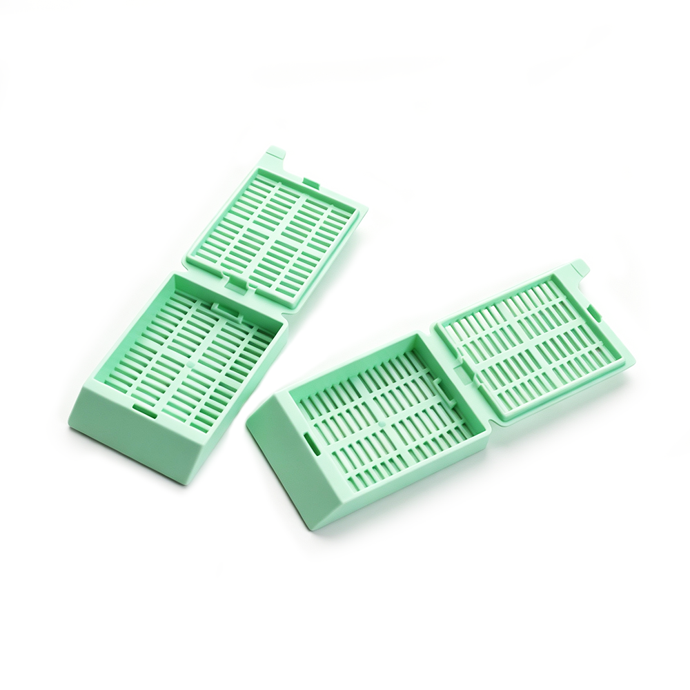 BS-QT-209 组织包埋盒,长条孔,可折断式盖子,POM材质,绿色 - Biosharp/白鲨