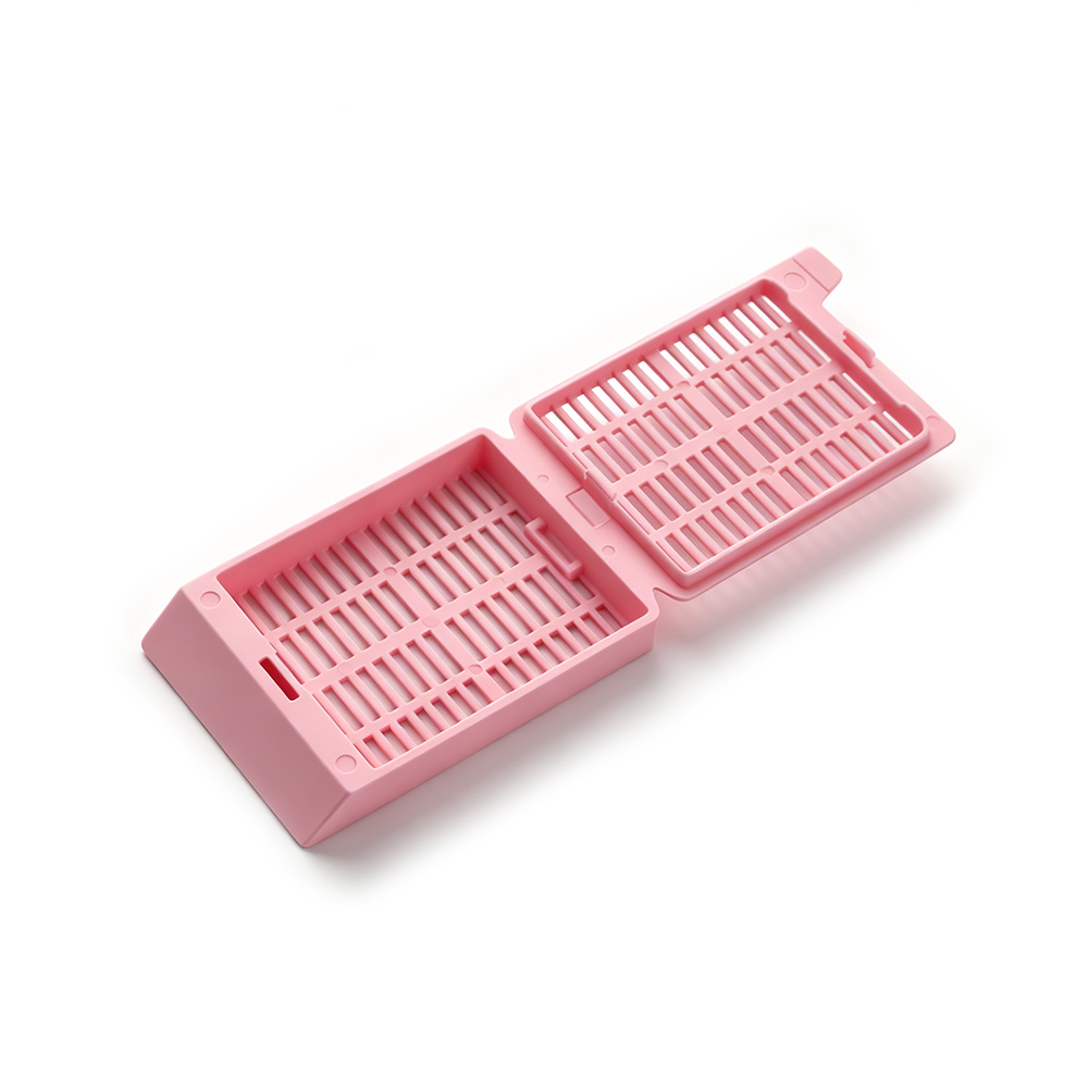 BS-QT-210 组织包埋盒,长条孔,可折断式盖子,POM材质,粉红色 - Biosharp/白鲨