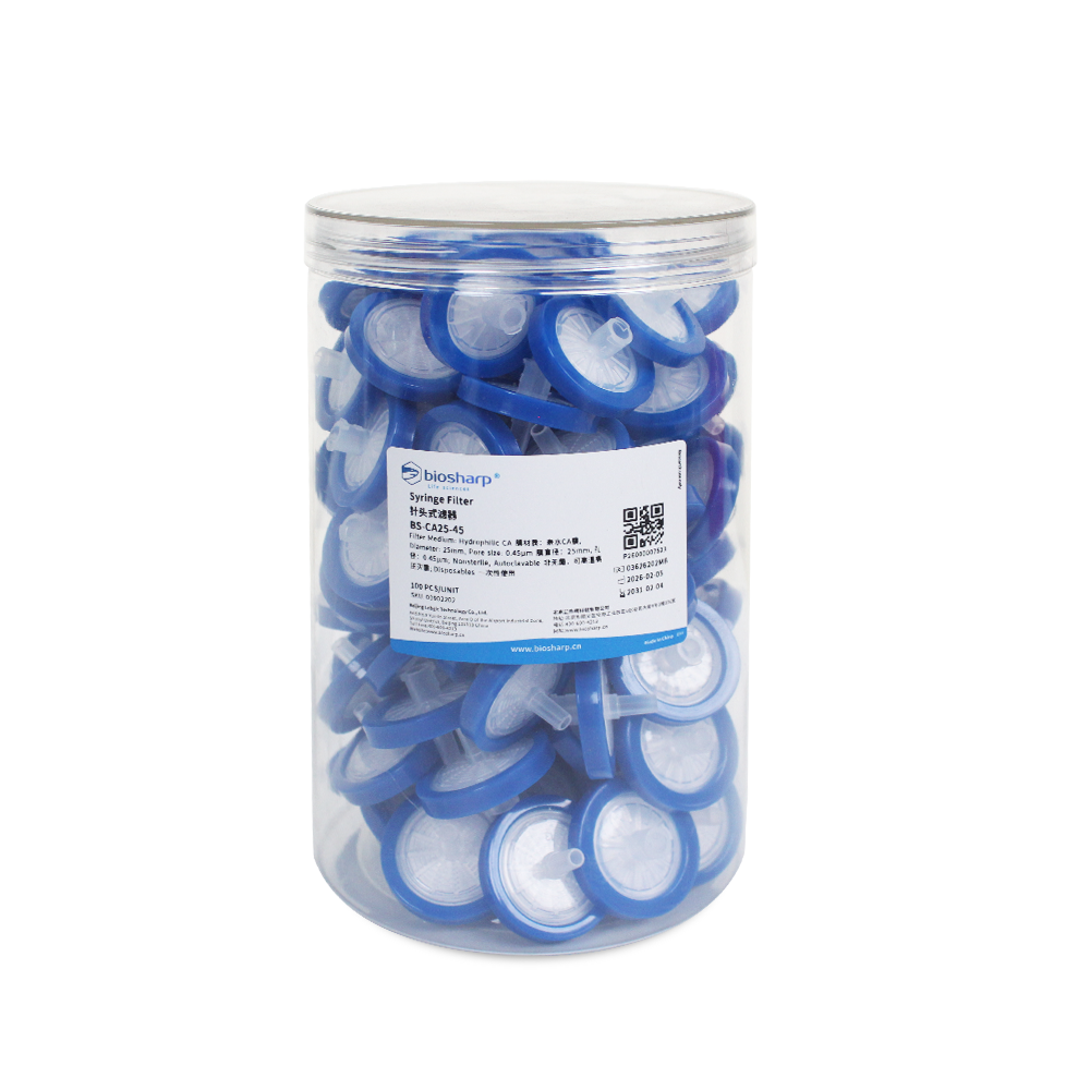 BS-CA25-45 25mm,0.45μm一次性针头式滤器,非无菌,亲水CA膜 - Biosharp/白鲨